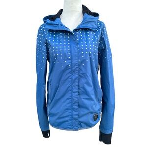 Scuderia Ferrari Women's Blue "Water Resistant" Windbreaker Jacket US XS